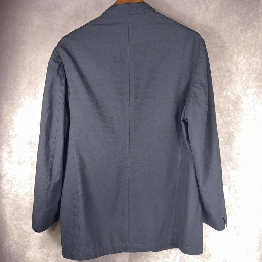 Richard Choi The Light Jacket Wool Coolmax‎ Blend Blazer 54L Navy Blue Suit Coat